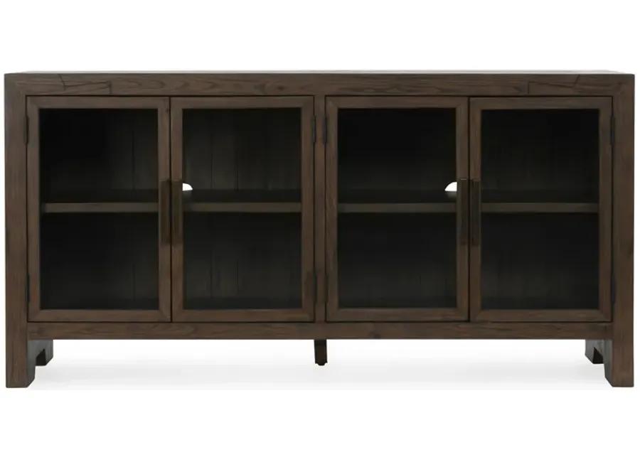 Troy 72" Reclaimed Oak Wood Buffet Sideboard in Brown