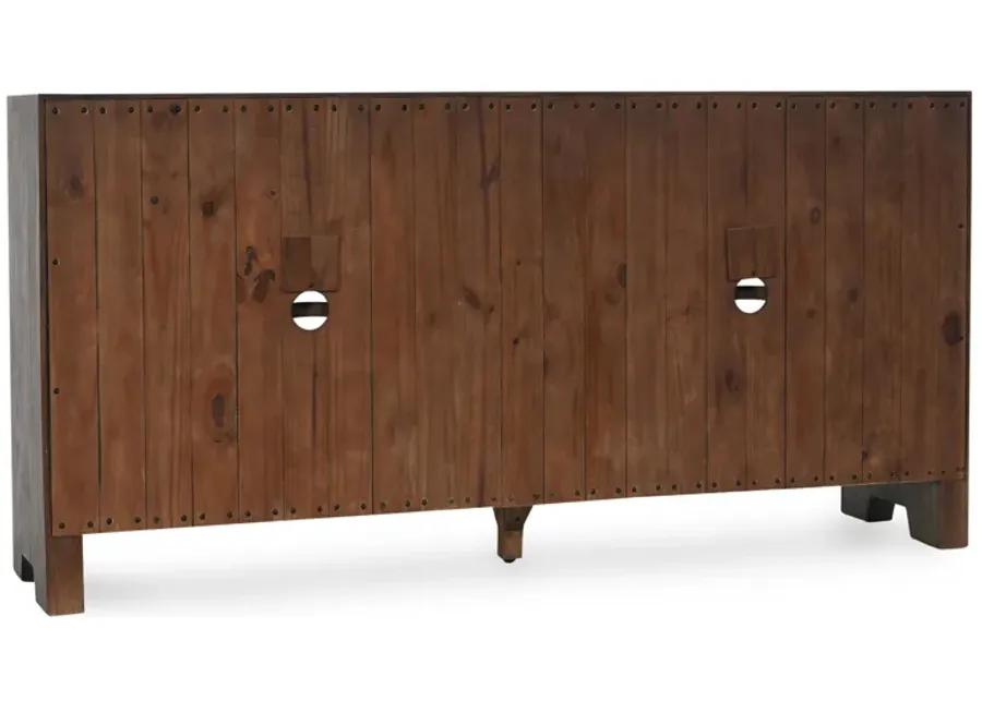 Troy 72" Reclaimed Oak Wood Buffet Sideboard in Brown