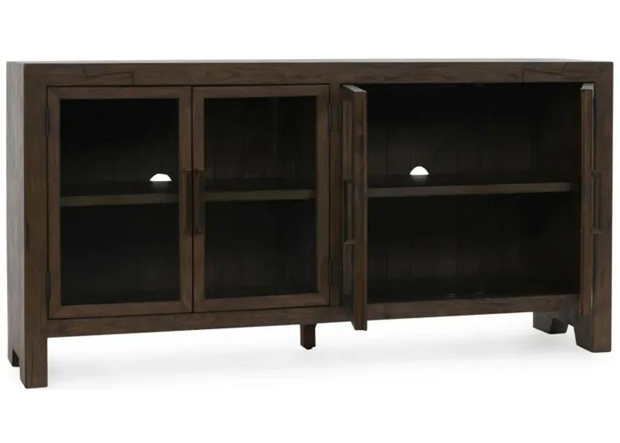 Troy 72" Reclaimed Oak Wood Buffet Sideboard in Brown