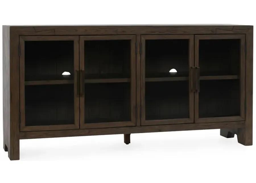 Troy 72" Reclaimed Oak Wood Buffet Sideboard in Brown