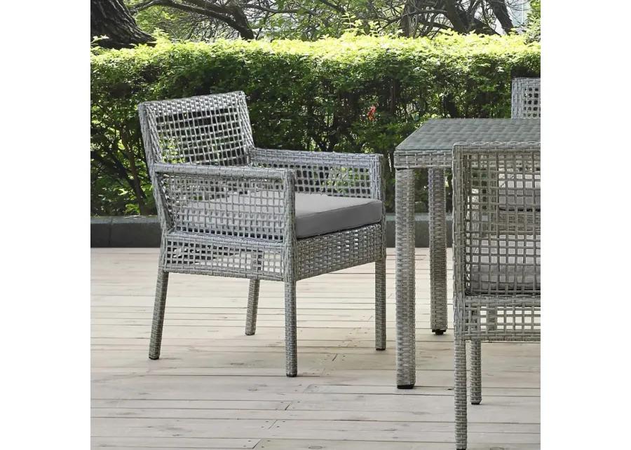 Aura Outdoor Patio Wicker Rattan Dining Armchair