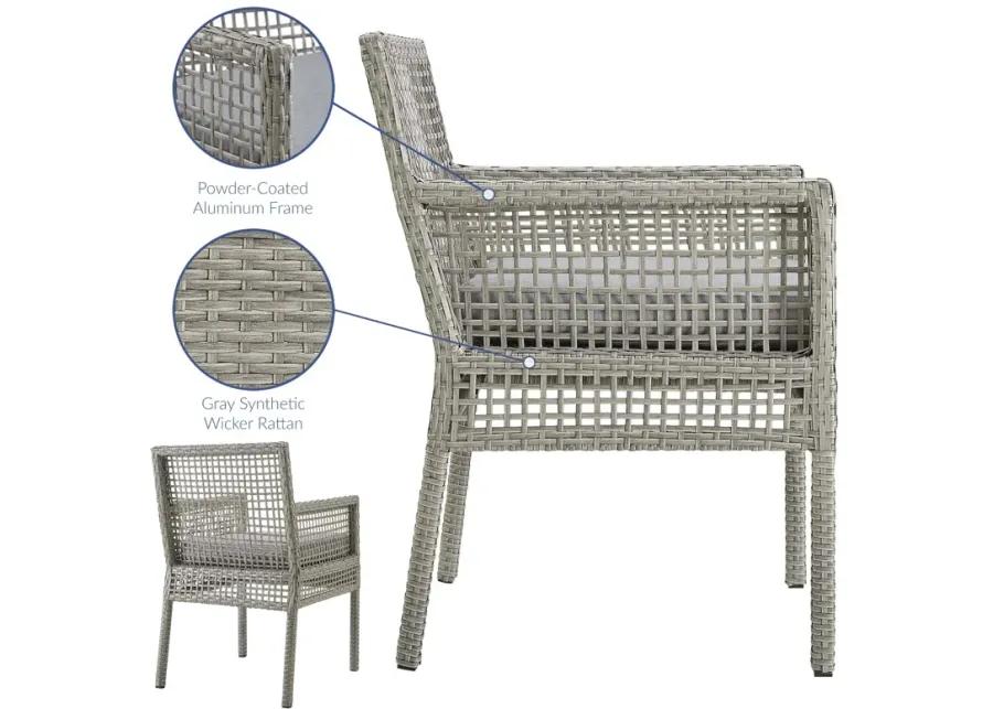 Aura Outdoor Patio Wicker Rattan Dining Armchair