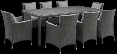 Sojourn 9 Piece Outdoor Patio Sunbrella® Dining Set