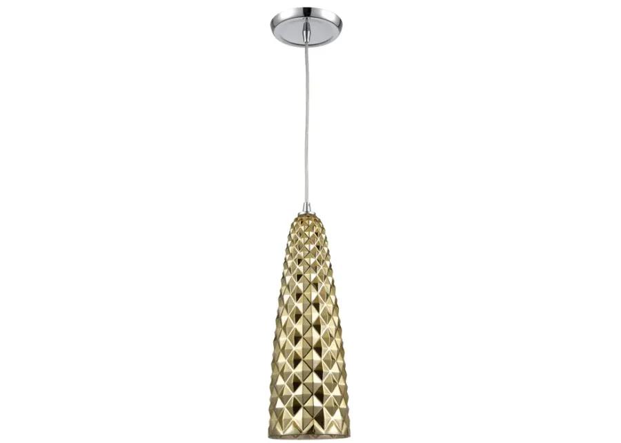 Glitzy 5" Wide 1-Light Mini Pendant - Polished Chrome