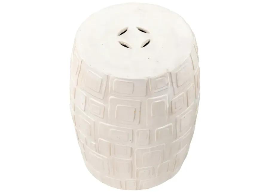 Cambeck Accent Stool - White