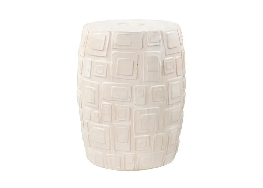 Cambeck Accent Stool - White