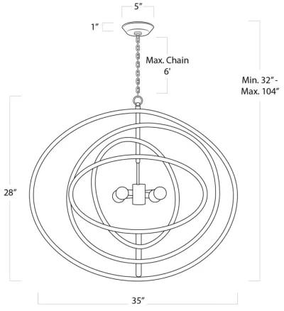 Sail Chandelier