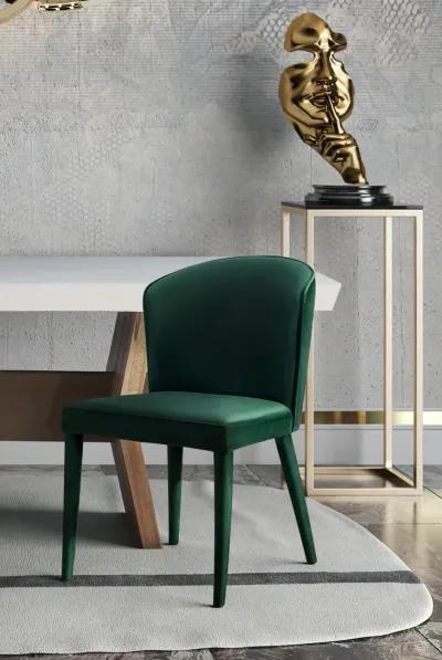 Metropolitan Forest Green Velvet Chair