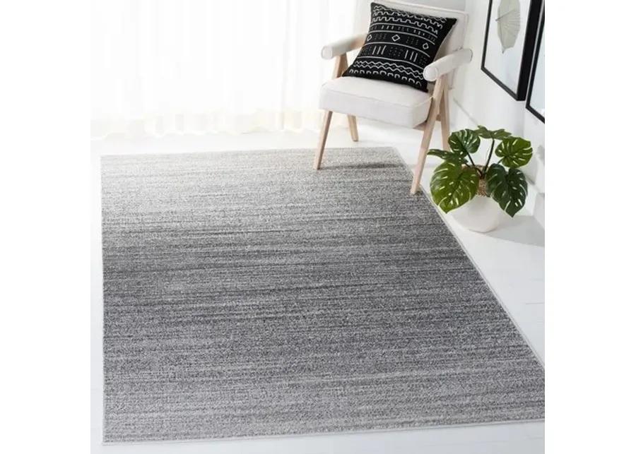 Adirondack Contemporary Grey / Ivory 2'-6" X 6' Powerloomed Rug