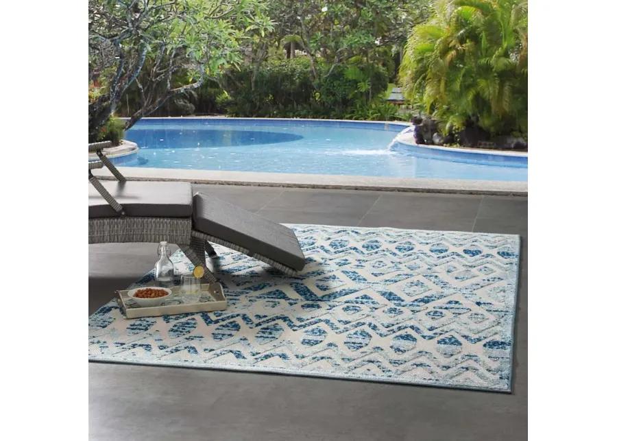 Reflect Tamako Diamond and Chevron Moroccan Trellis 5x8 Indoor / Outdoor Area Rug