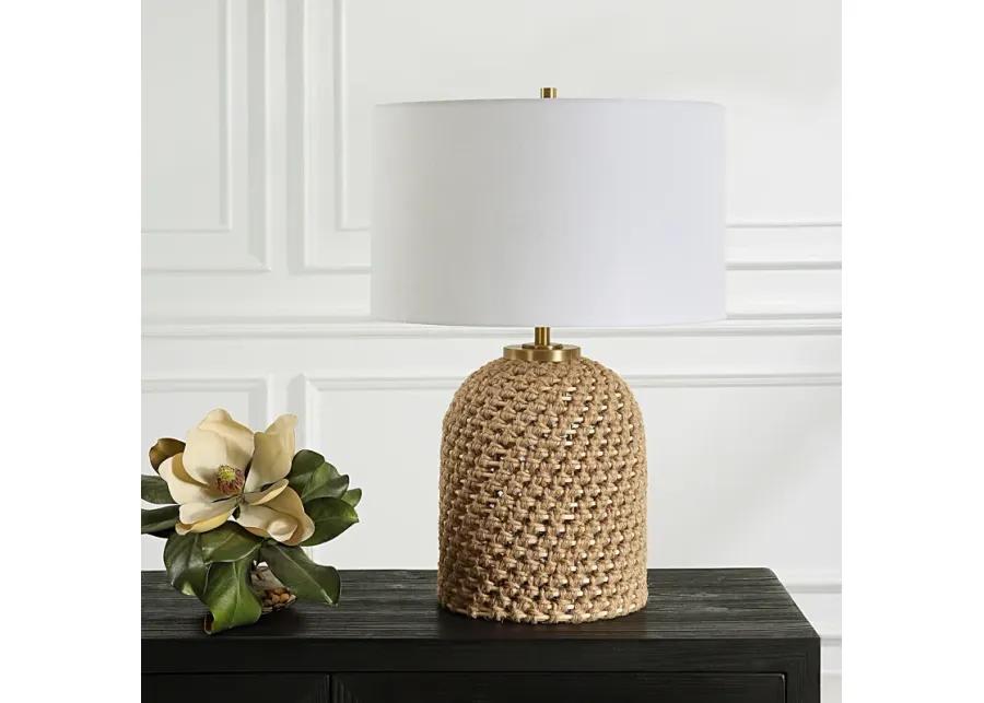 Kendari Rope & Rattan Table Lamp