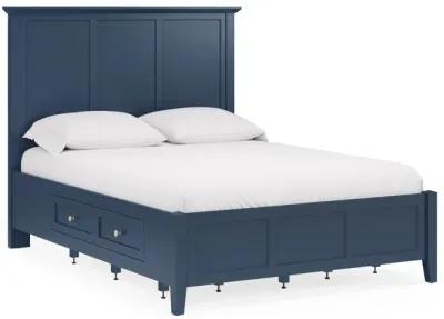 Grace Four Drawer California King-size Platform Storage Bed in Blueberry