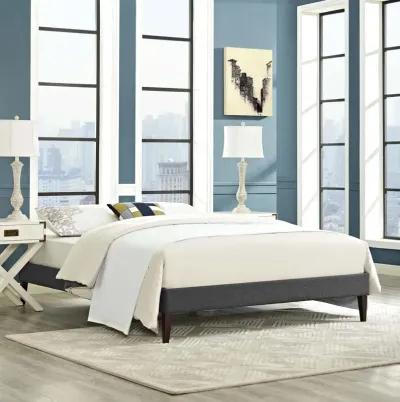 Tessie Full Fabric Bed Frame with Squared Tapered Legs