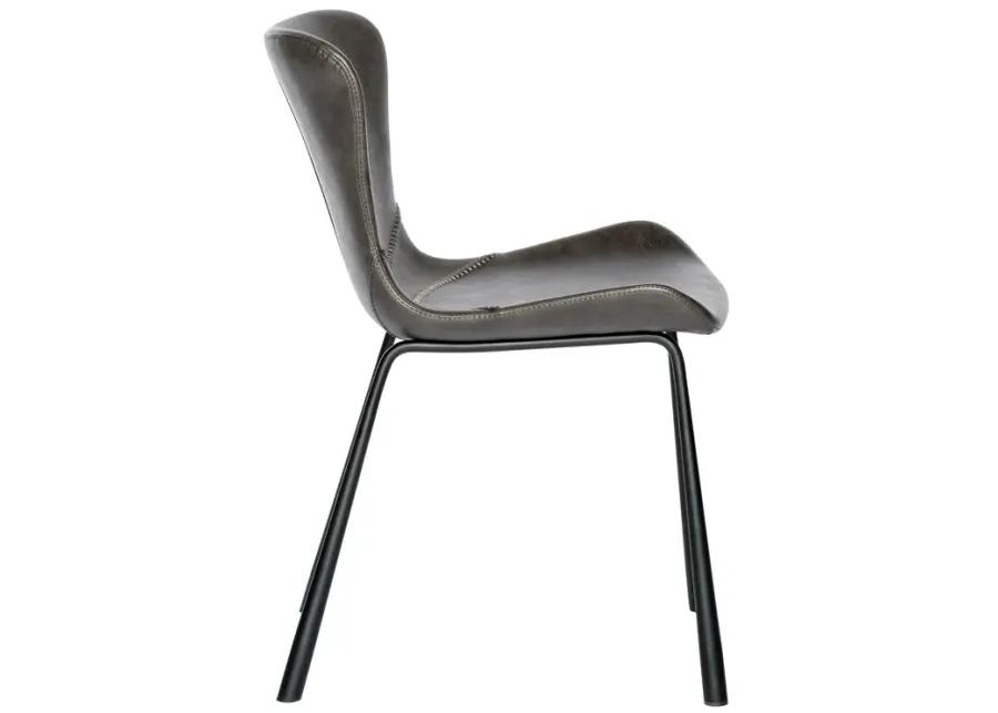 Melody Side Chair in Dark Gray - Set of 2