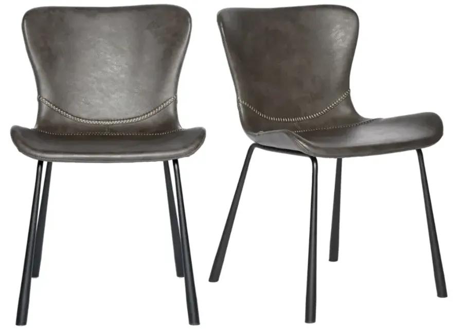 Melody Side Chair in Dark Gray - Set of 2