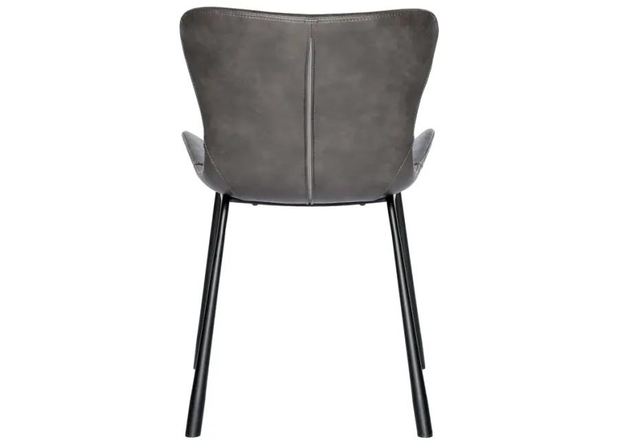 Melody Side Chair in Dark Gray - Set of 2