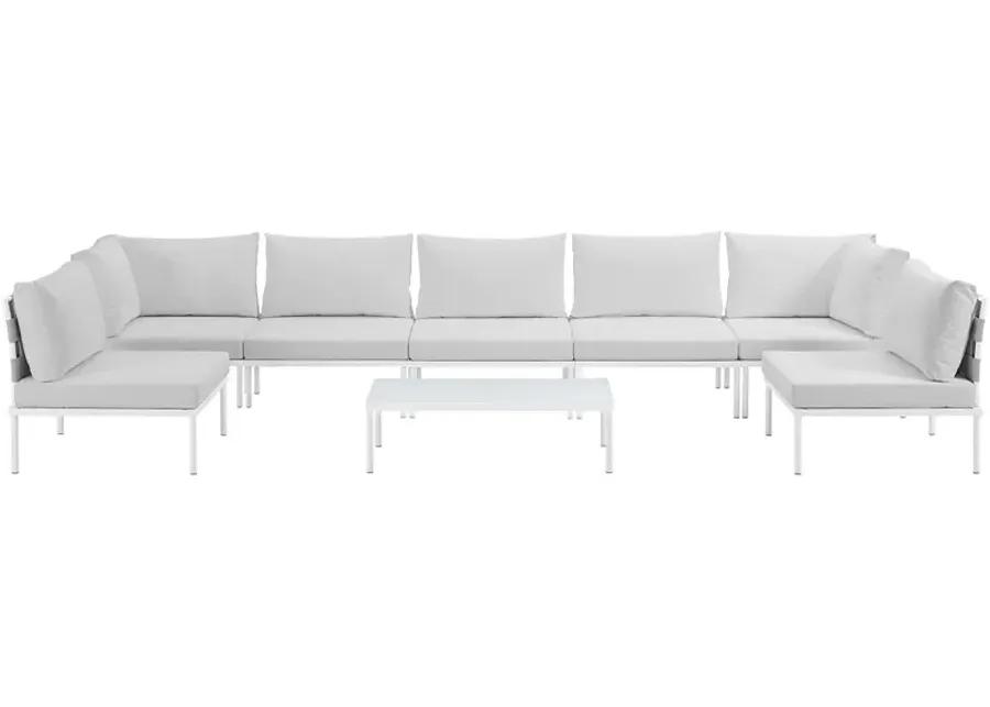 Harmony 8 Piece Outdoor Patio Aluminum Sectional Sofa Set