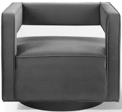 Booth Performance Velvet Swivel Armchair