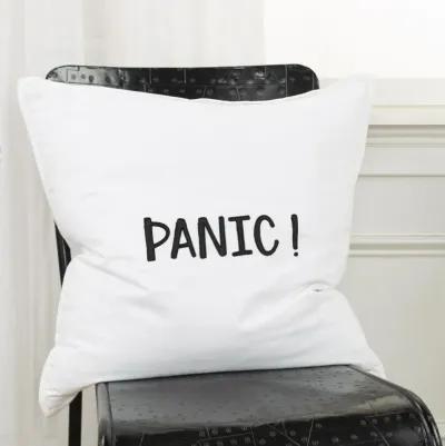 Back Talk Sentiment Black  Pillow