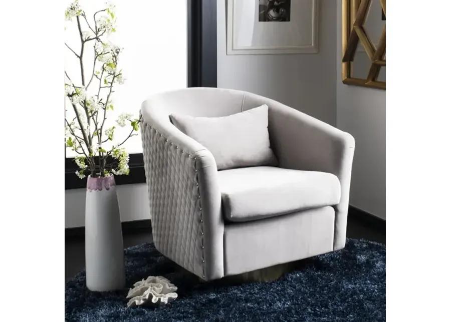 Clara Quilted Swivel Tub Chair