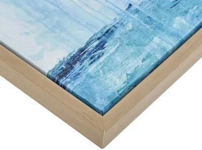 Madison Park Seascape Blue 4-piece Framed Canvas Wall Art Set