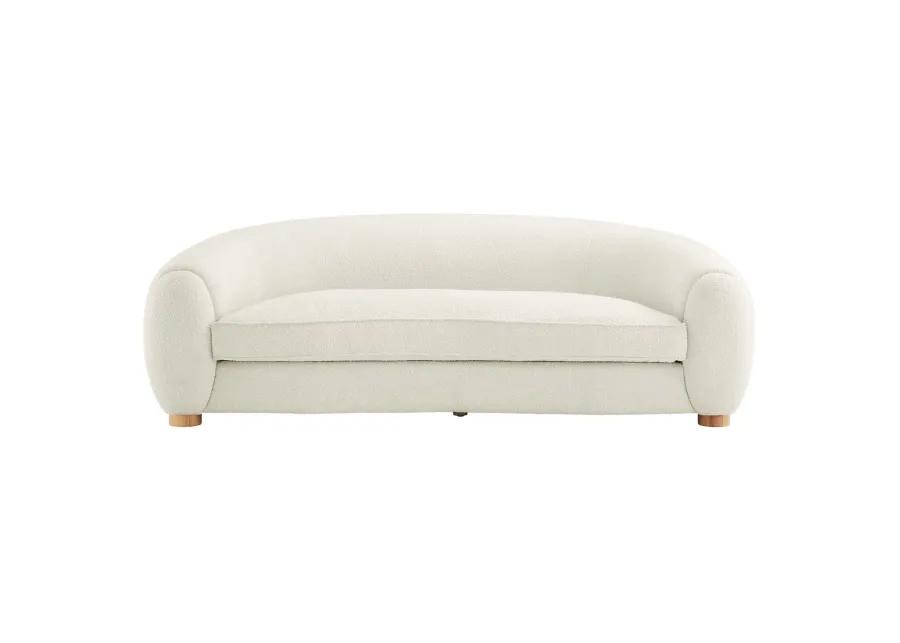 Abundant Boucle Upholstered Fabric Sofa