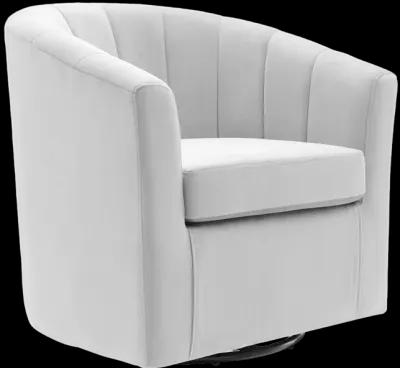 Prospect Performance Velvet Swivel Armchair