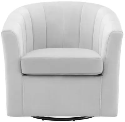 Prospect Performance Velvet Swivel Armchair