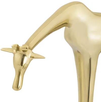 Brass Giraffe Sculpture - Small