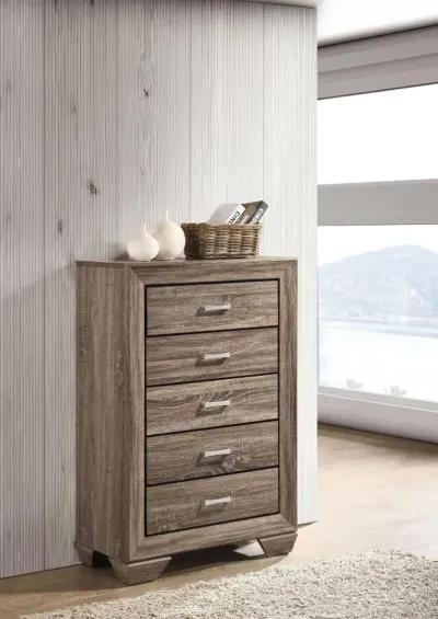 Kauffman 5-drawer Chest Washed Taupe