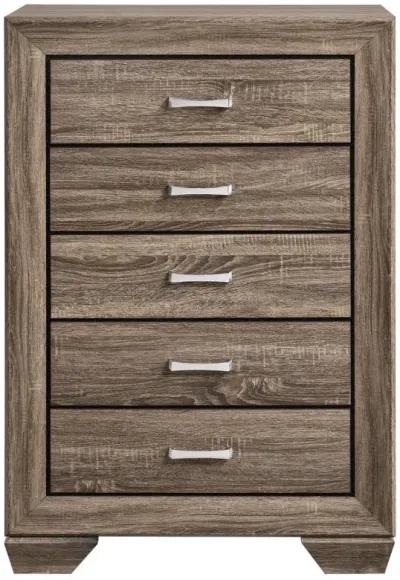 Kauffman 5-drawer Chest Washed Taupe