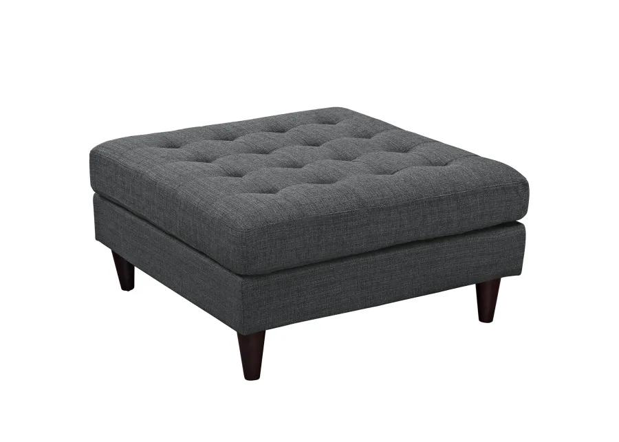 Empress Upholstered Fabric Large Ottoman