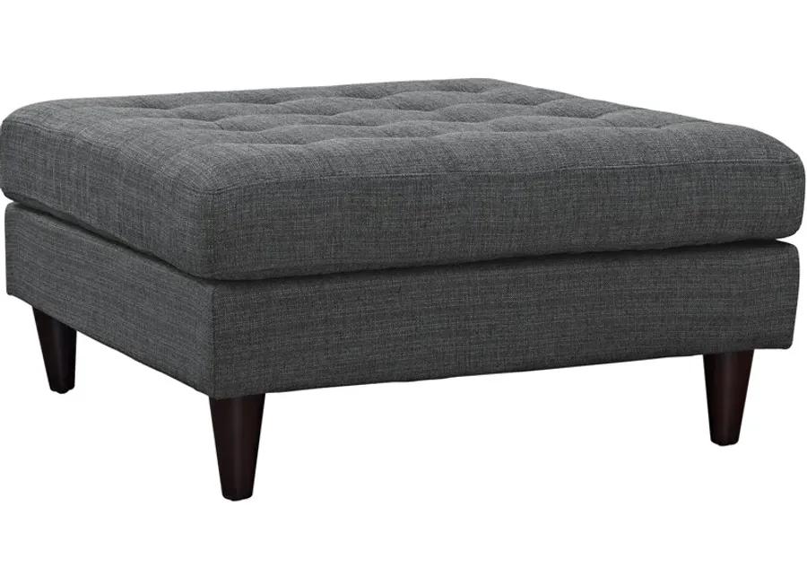 Empress Upholstered Fabric Large Ottoman