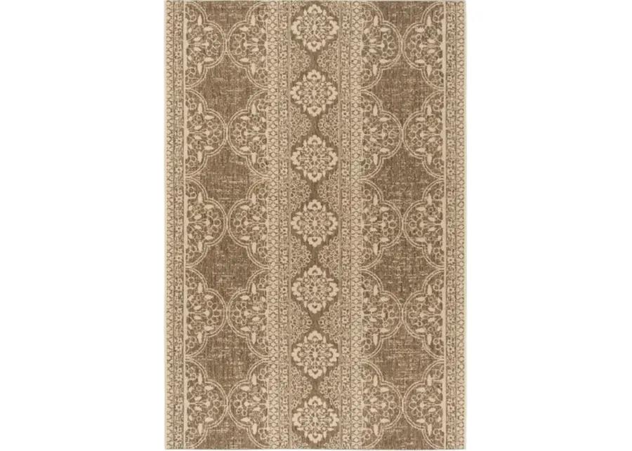 LINDEN 174 Collection LND174A-5 Cream / Beige 5'-3" X 7'-6"