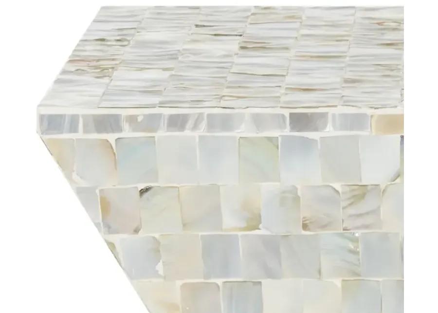 AQUAMARINE SQUARE MOSAIC STOOL