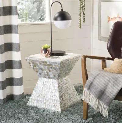 AQUAMARINE SQUARE MOSAIC STOOL