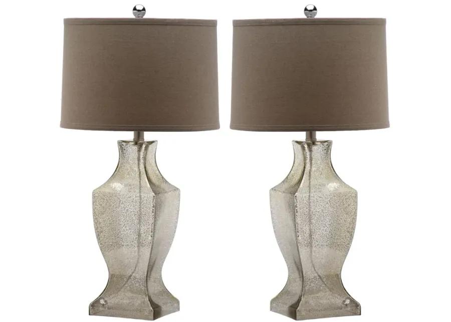 Glass 29-Inch H Bottom Lamp - Set of 2