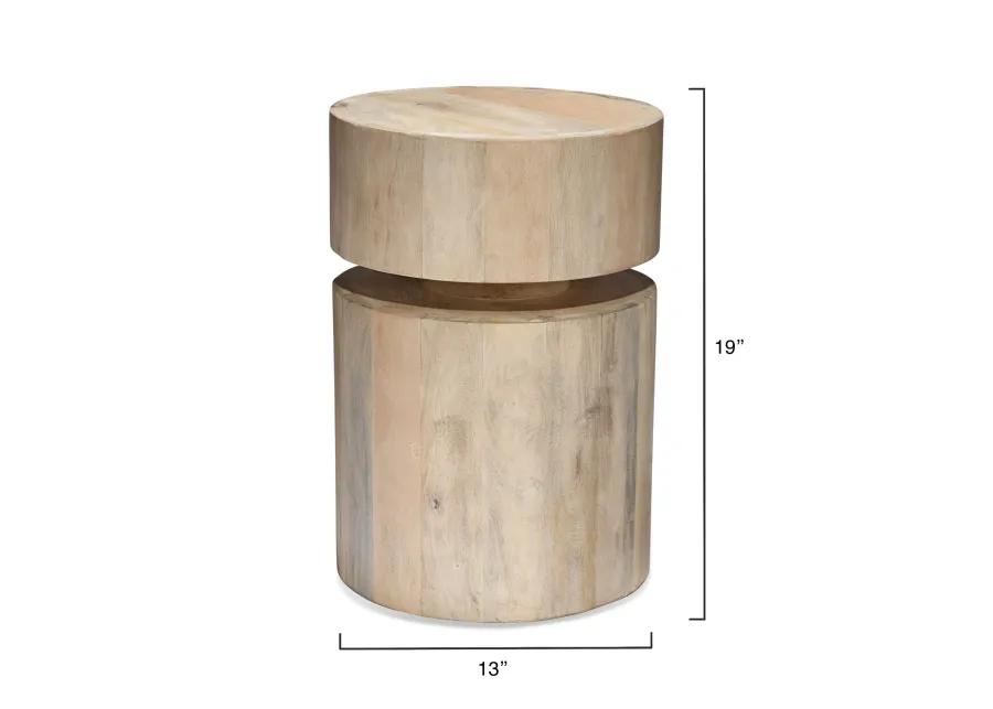 Dylan Wood Round Side Table