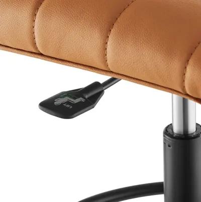 Ripple Armless Vegan Leather Drafting Chair