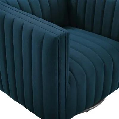 Conjure Tufted Swivel Upholstered Armchair