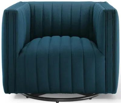 Conjure Tufted Swivel Upholstered Armchair