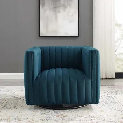 Conjure Tufted Swivel Upholstered Armchair