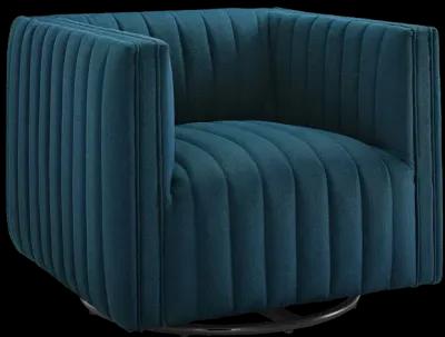 Conjure Tufted Swivel Upholstered Armchair