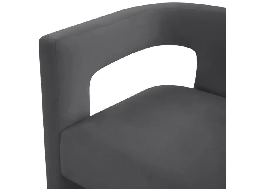 Sloane Dark Grey Velvet Chair