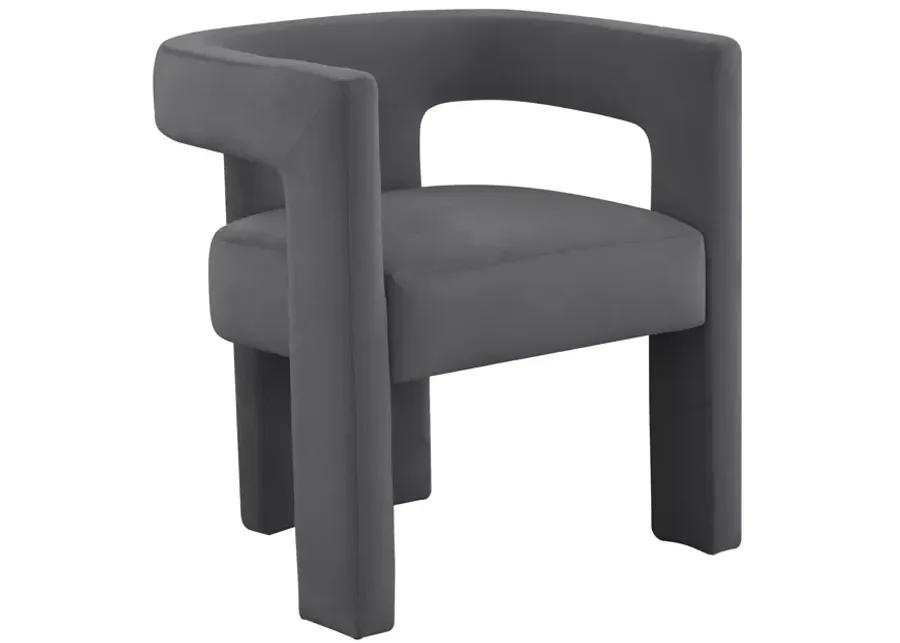 Sloane Dark Grey Velvet Chair