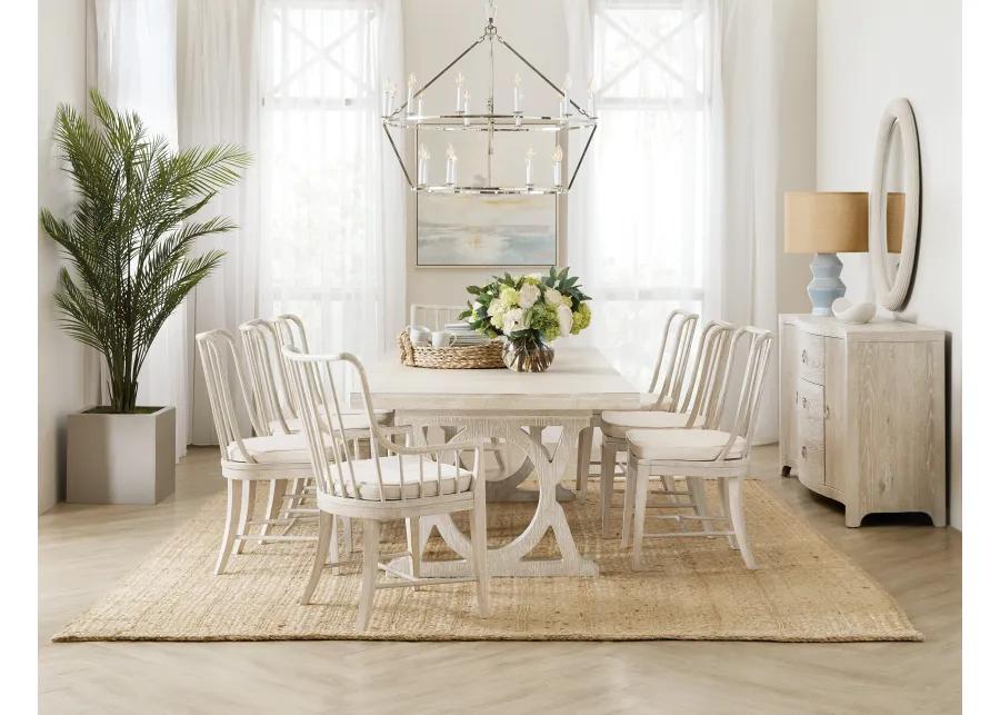 Serenity Topsail Rectangle Dining Table w/2-18in Leaves