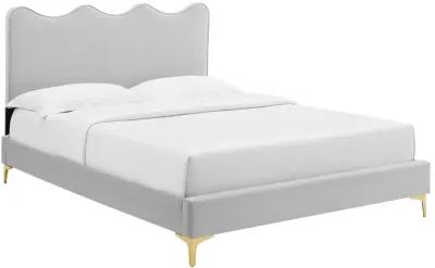 Current Performance Velvet King Platform Bed