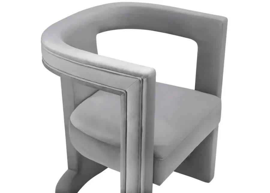 Ada Grey Velvet Chair