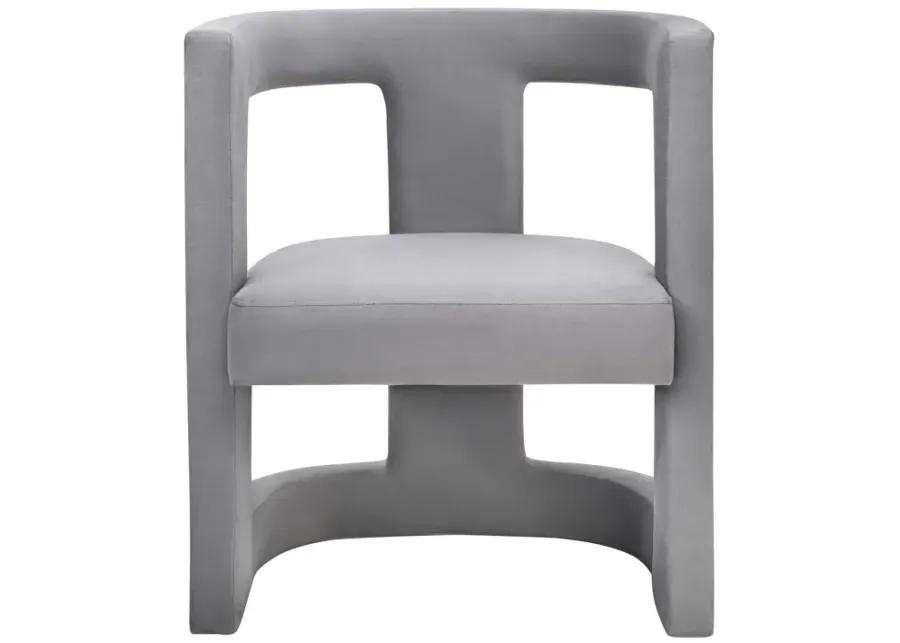 Ada Grey Velvet Chair