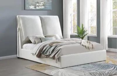 Aaliyah Upholstered Platform Bed with Pillow Headboard